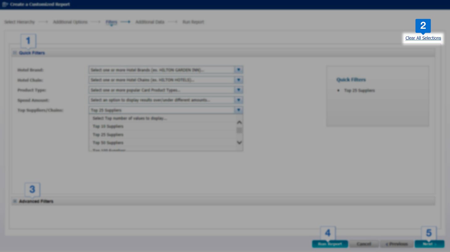 clear all selections