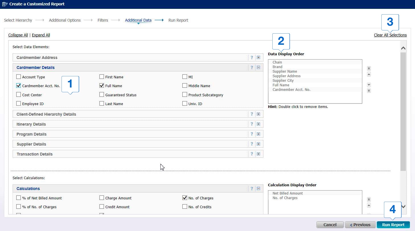 CHANGE DISPLAY ORDER