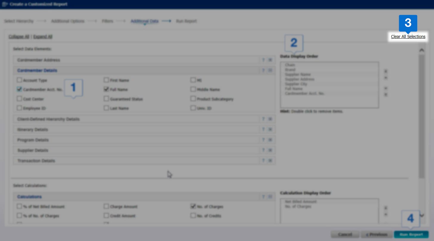 clear all selections