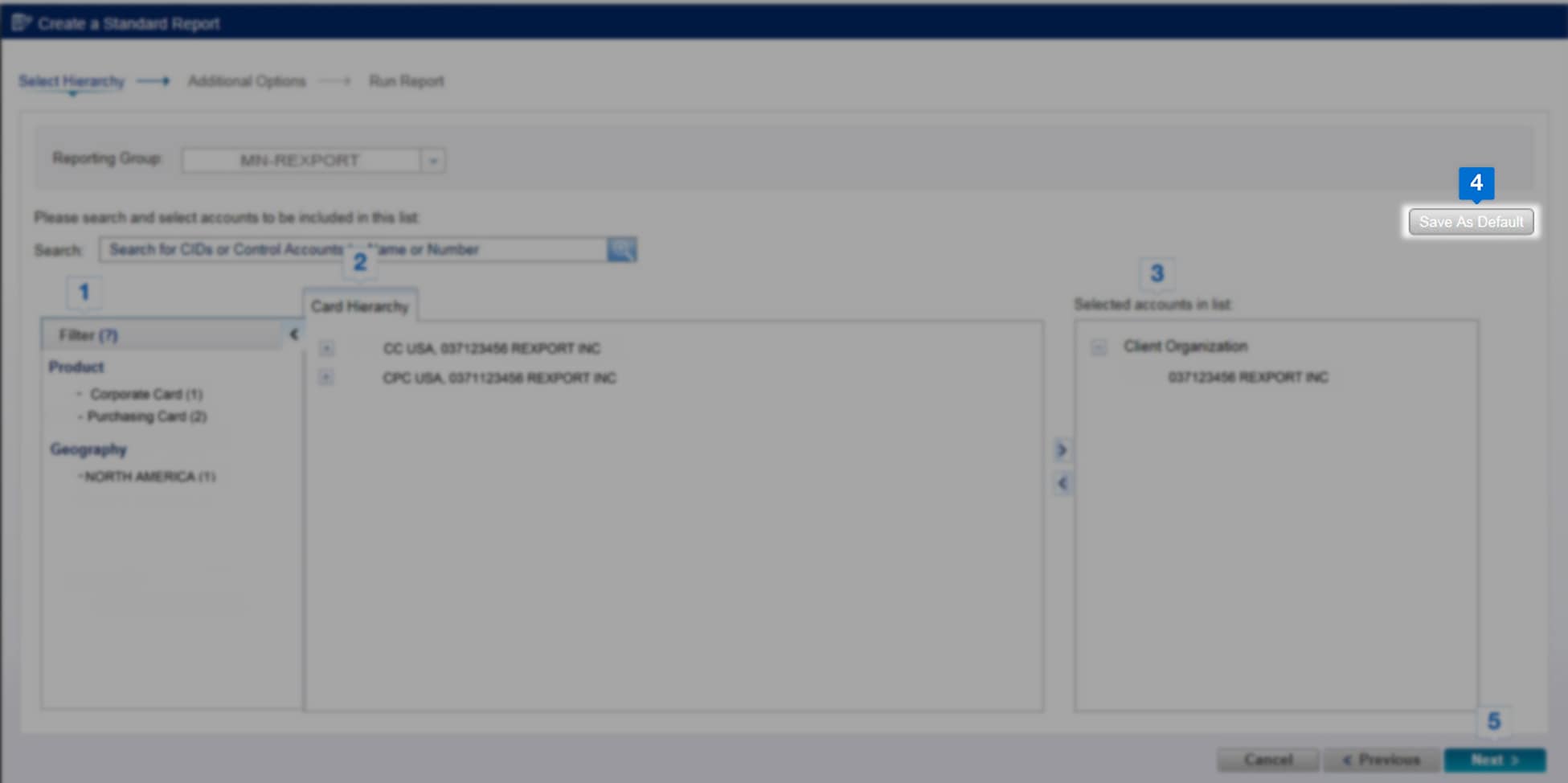 generate-report Save as Default