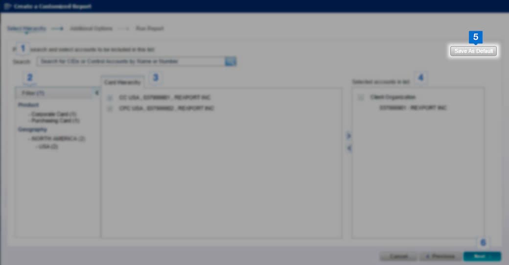 generate-report Save as Default