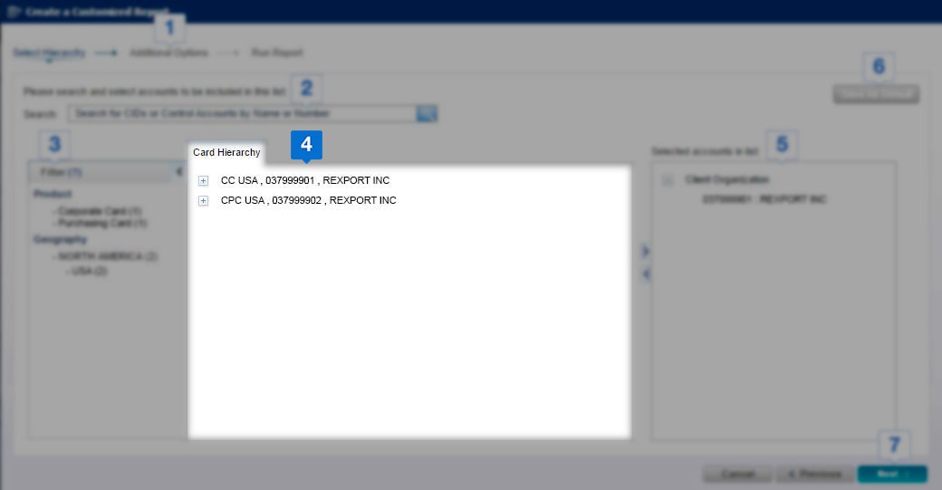 select desired hierarchy