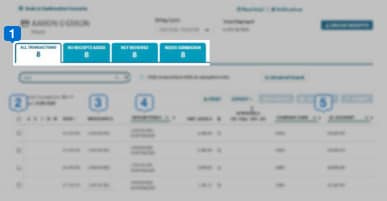 filter the transactions