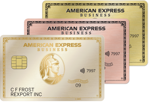 Image of the Business Gold Card in Rose Gold and Gold