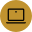 laptop icon in gold color