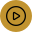 play circle icon in gold color