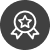 Ribbon with a star icon.