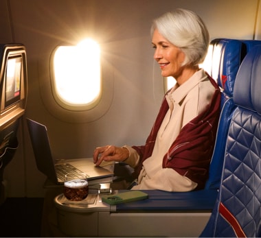 Business women sitting in an airport lounge