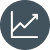 Line graph icon with upward arrow.