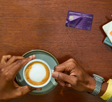 The Delta SkyMiles® Reserve Business Card using tap to pay function