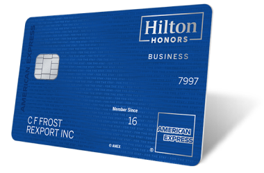 The Hilton Honors American Express Card.