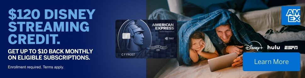 $120 Disney streaming credit. Get up to $10 back monthly on eligible subscriptions. Enrollment required. Terms apply.