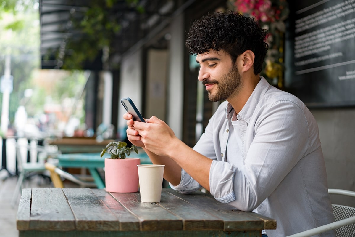 Someone on their phone