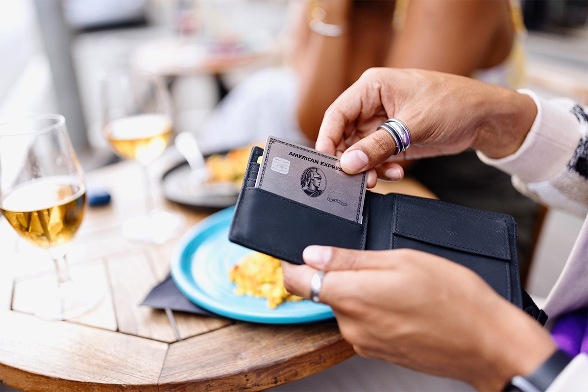 original platinum card being removed from a wallet