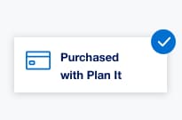 Step 3 Purchased with Plan It