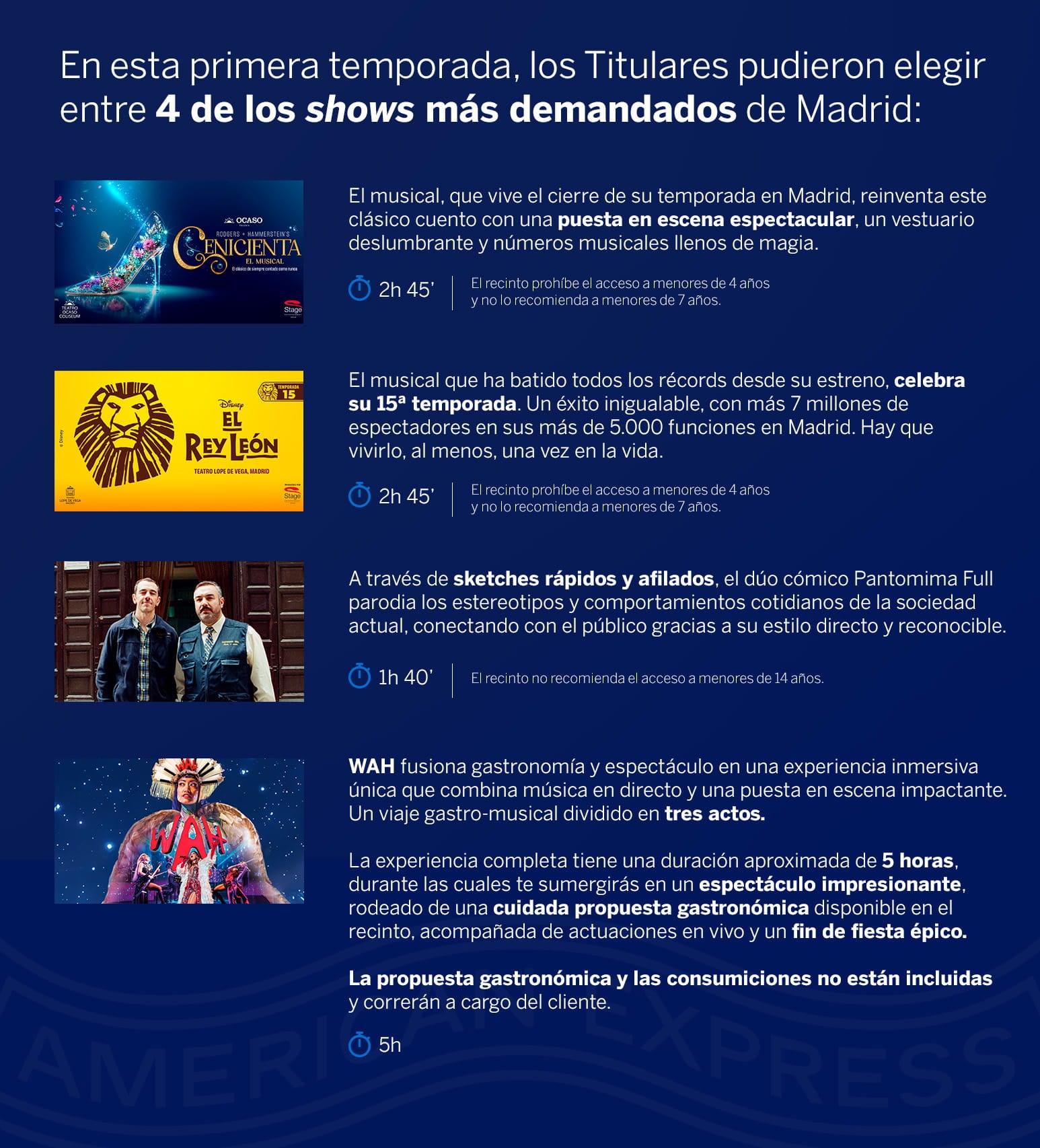Shows On Stage!