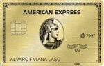 Tarjeta Gold de metal