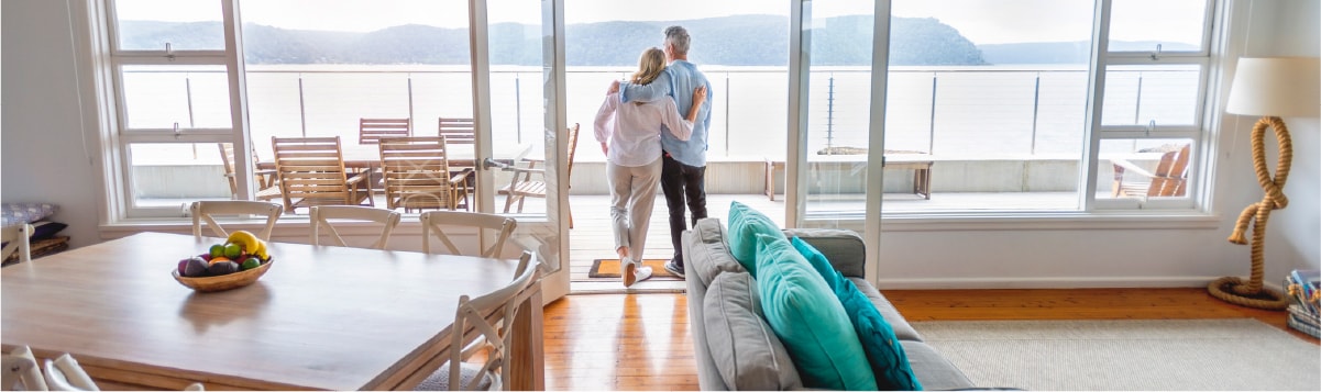 familia viendo al horizonte