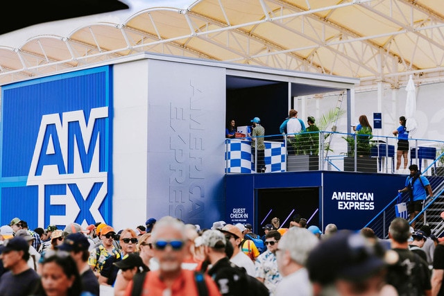 La zona especial para Tarjetahabientas de un Gran Premio de F1.