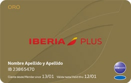 Imagen de la tarjeta Iberia Plus Oro