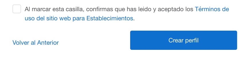 Screenshot of Terms & Conditions
