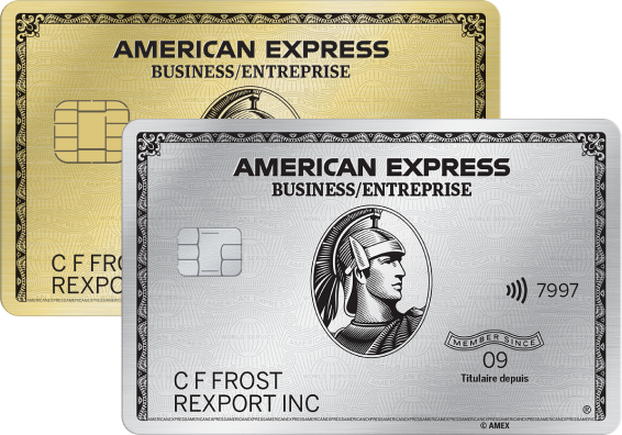 Carte de Platine entreprise d'American Express