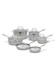 Cuisinart® Batterie de cuisine triple épaisseur 10 pièces