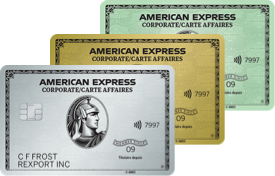 Pile de cartes American Express.