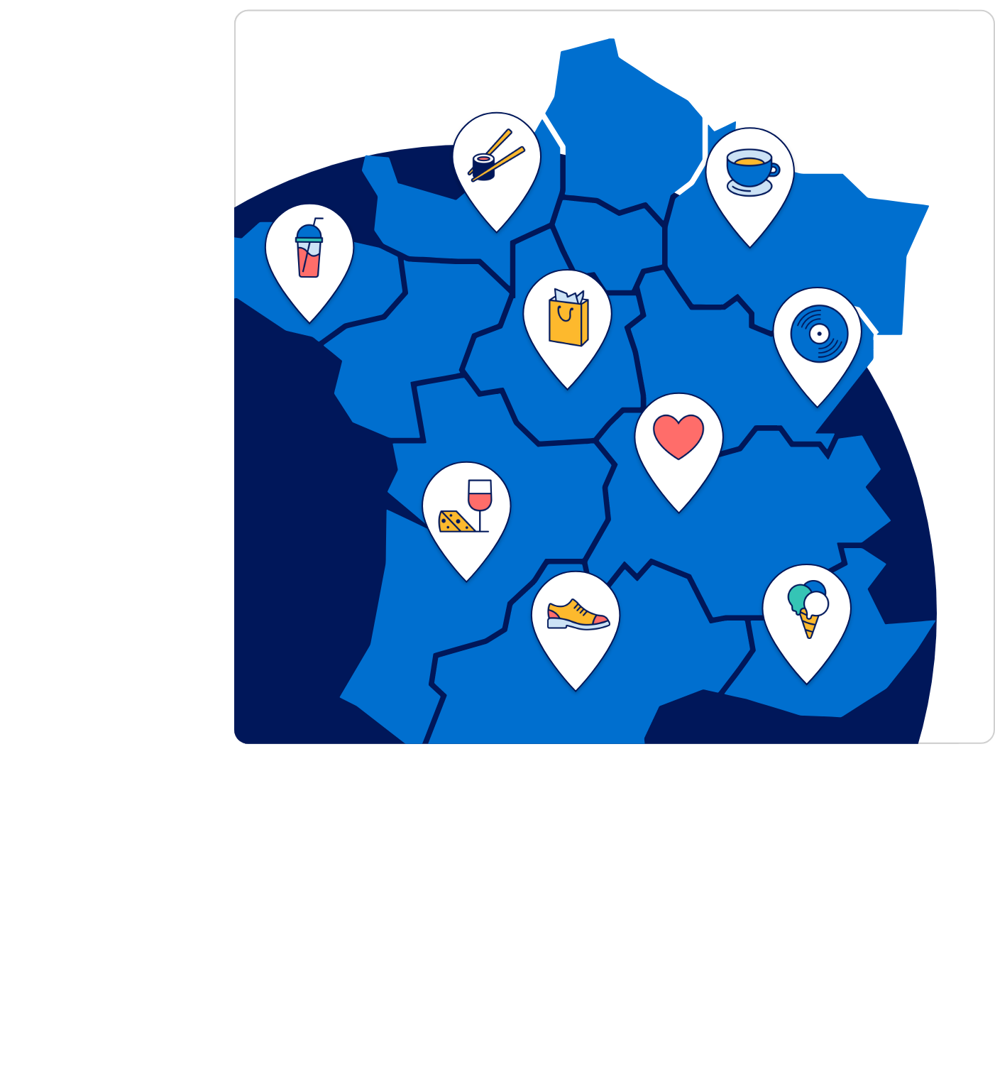 Les commerçants participant 