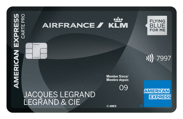 Carte PRO AIR FRANCE KLM - AMERICAN EXPRESS PLATINUM