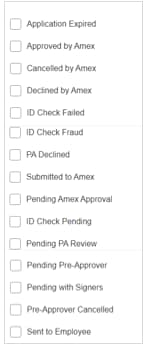 view status of application
