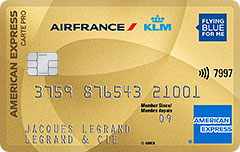 Carte Pro Air France KLM American Express Gold
