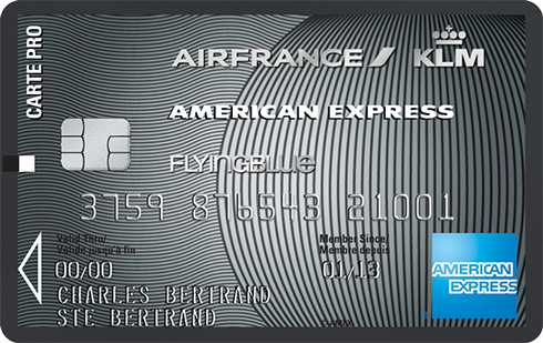 Carte PRO AIR FRANCE KLM - AMERICAN EXPRESS PLATINUM