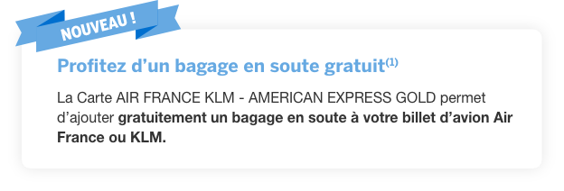 Profitez d'un bagage en soute gratuit