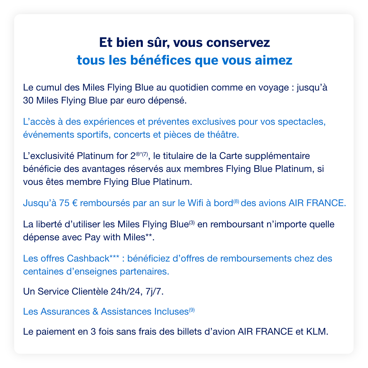 Et bien sûr, vous conservez tous les bénéfices que vous aimez