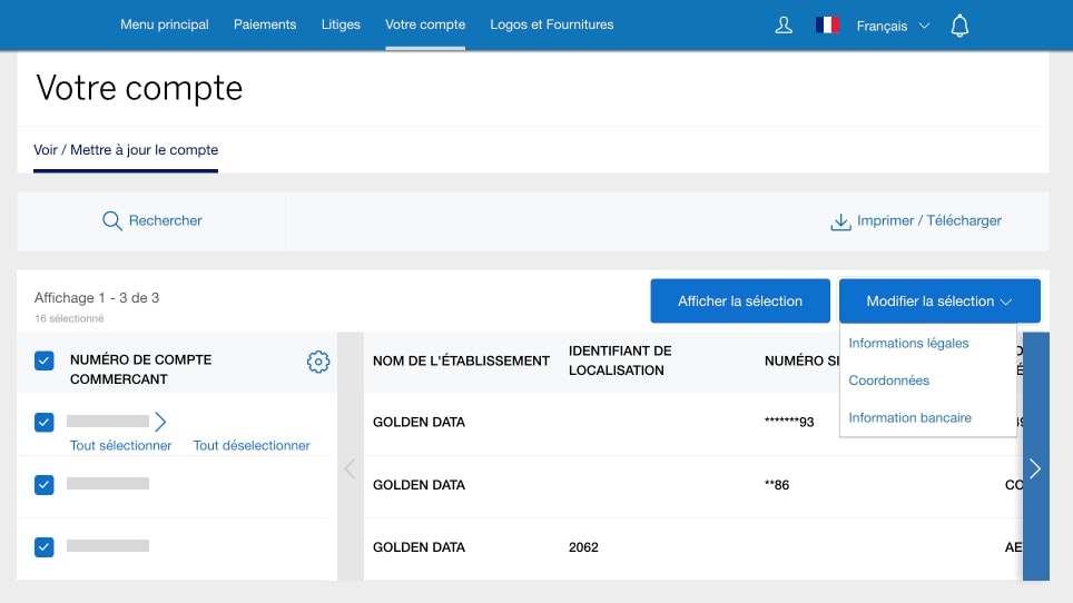 Screenshot of the "Edit Selected" dropdown