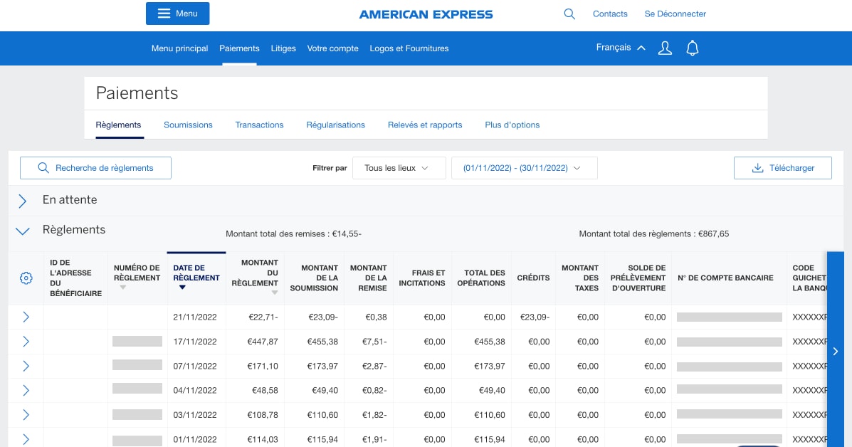 Screenshot of all Settlements
