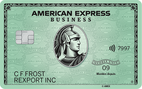 Carte Business Green