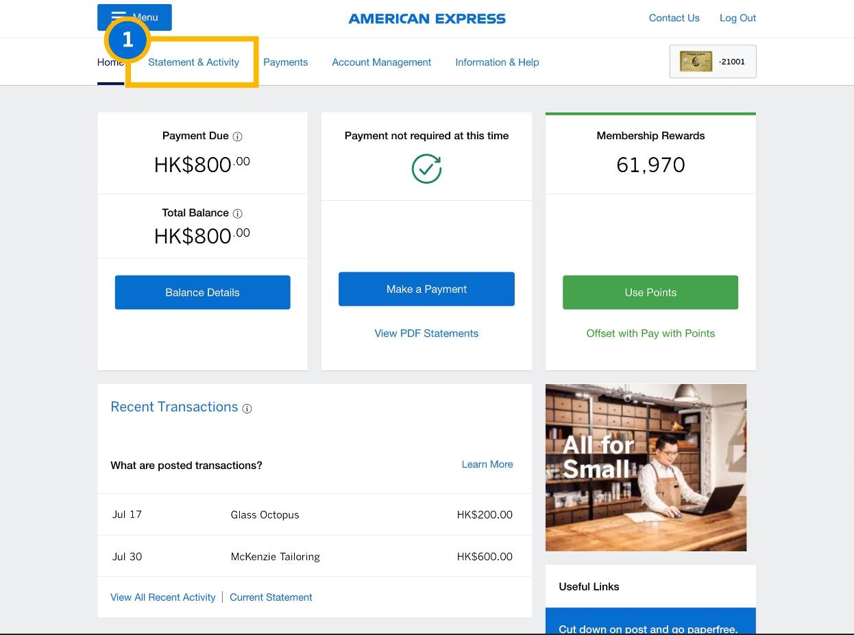 how to download pdf statement