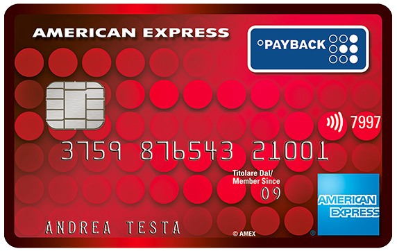 Carta PAYBACK Plus American Express e Carta di Credito  PAYBACK Plus American Express