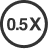 0.5x