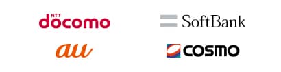 NTT docomo/SoftBank/au/COSMO