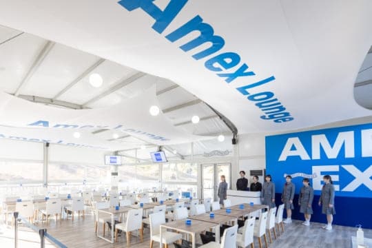 「Amex Lounge」で、JTカップの観戦がさらに特別に