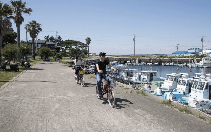 名古屋から90分！海を眺めながら外周約5kmのサイクリング