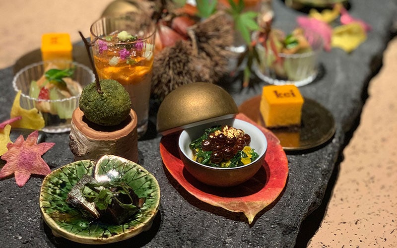 レストランでいただく創作料理も楽しみな温泉オーベルジュ「炯-kei」