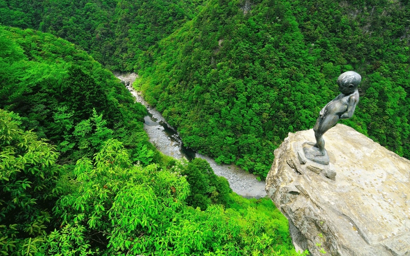 祖谷渓の小便小僧