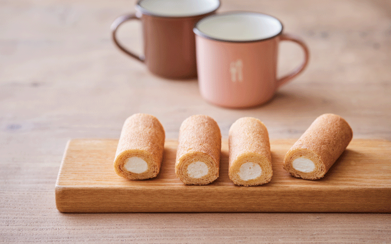 年輪状に焼き上げた新食感スイーツ！大阪屋の「万代太鼓」