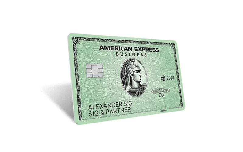 ベーシックな機能を備えたビジネス・グリーン・カード