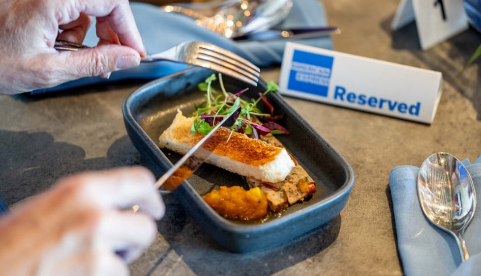 アメックス・ラウンジのプレミアムな席