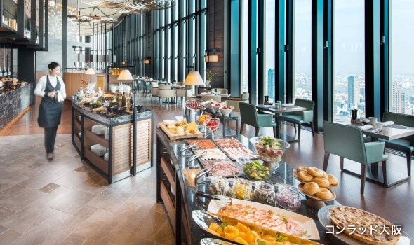 すべてのホテルでの朝食無料サービス